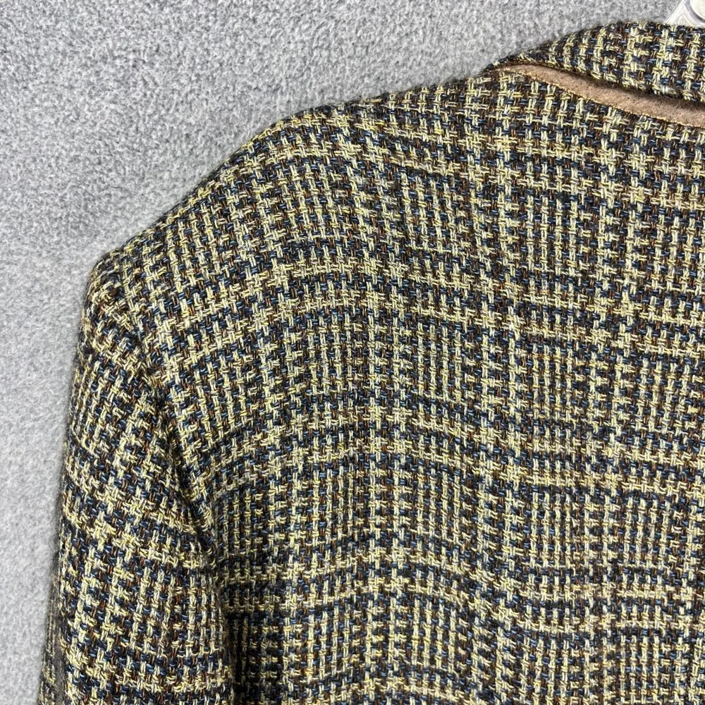 Ermenegildo‎ Zegna Soft Wool Blend Plaid Blazer Sport Coat Mens Size 54
